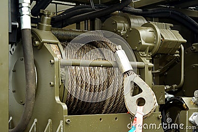 Car winch Stock Photo