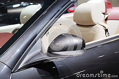 Car Wing Mirror Stock Photo