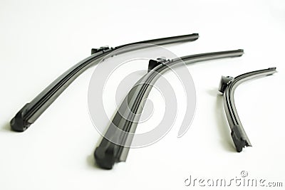 Car wiper blades Stock Photo