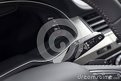 Car wipers control. Stock Photo