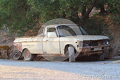 Car wreck Stock Photo