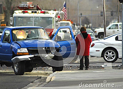 Car Wreck 2 Stock Photo