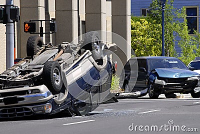 Car Wreck Stock Photo