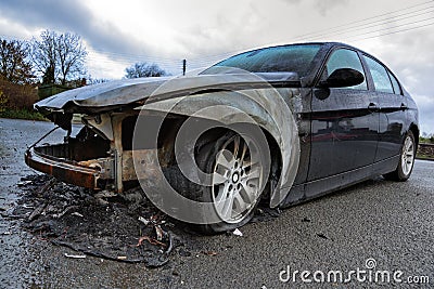 Car wreck Stock Photo
