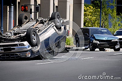 Car Wreck Stock Photo