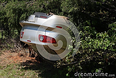 Car wreck Stock Photo