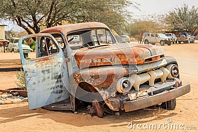 Truck wreck Stock Photo