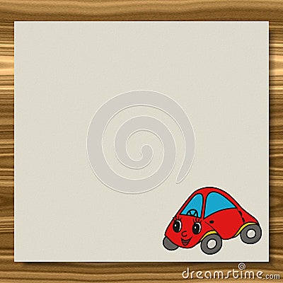 Car writing paper wood texture background Stock Photo