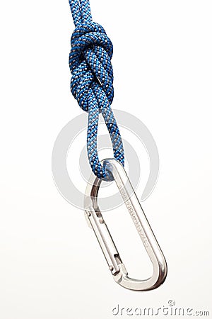 Carabiner and loop Stock Photo