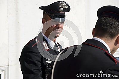 Carabinieri - italian policemen Editorial Stock Photo
