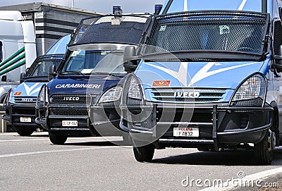 Carabinieri police cars Editorial Stock Photo