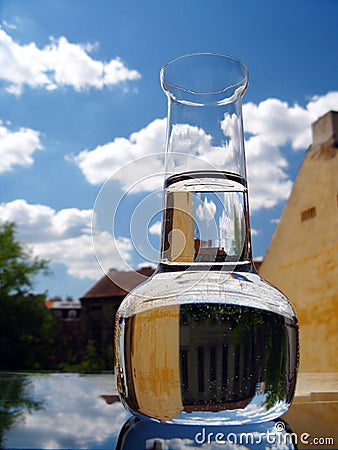 Carafe of clean water Stock Photo