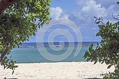 Caraibes and atlantic tropical sea, guadeloupe and martinique island Stock Photo