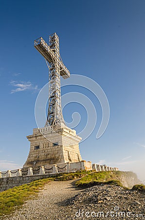 Caraiman Heroes Cross monument Editorial Stock Photo