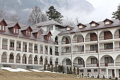 Caraiman monastery - rooms Stock Photo