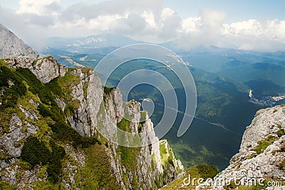 Caraiman Mountains view Stock Photo