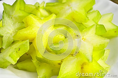 Carambola fruit Stock Photo