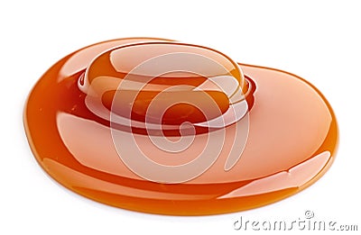 Caramel candy and sweet sauce Stock Photo