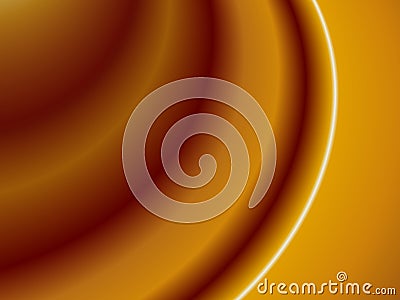 Caramel melting curves Stock Photo