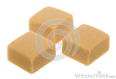 Caramel toffee candy Stock Photo