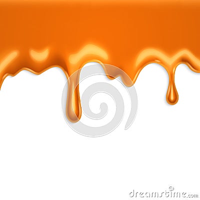 Caramel on white Vector Illustration