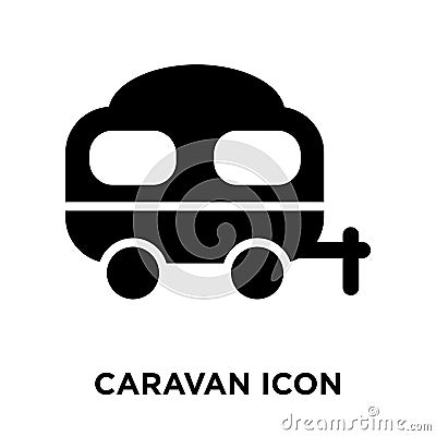 Caravan icon vector isolated on white background, logo concept o Vector Illustration