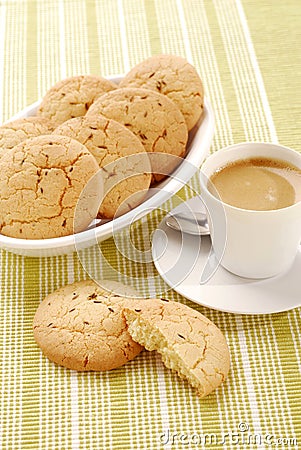 Caraway cookies Stock Photo