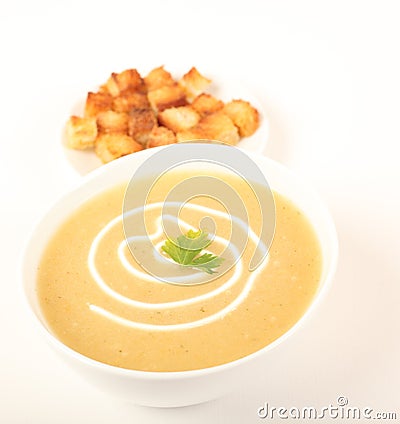 Caraway Soup Stock Photo