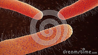 Carbapenem-resistant Enterobacteriaceae 3d illustration Cartoon Illustration