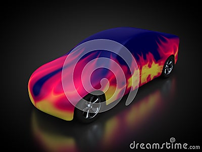 Carbody is lacquered Stock Photo