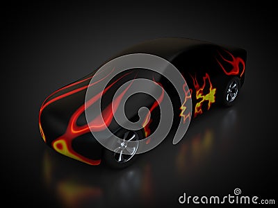 Carbody is lacquered Stock Photo