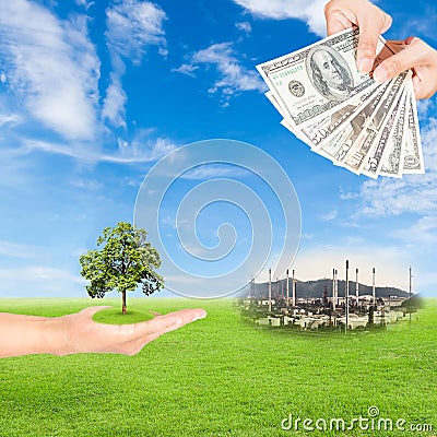 Carbon credits concept Stock Photo