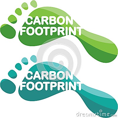 Carbon Footprint vector Vector Illustration