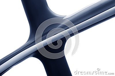 Carbon frame bicycle Stock Photo