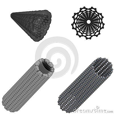 Carbon nanotube Stock Photo
