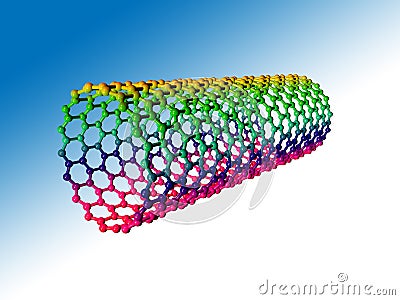 Carbon Nanotube Stock Photo