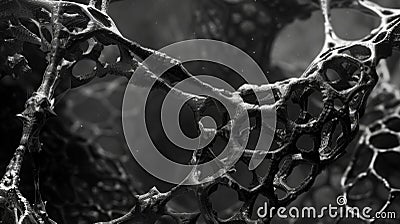 The carbon nanotube network within the aerographite is densely packed yet flexible enabling it to withstand both Stock Photo