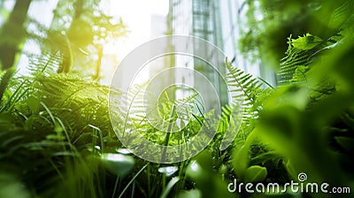 Enviromentally sustainable company target in 2024. Stock Photo