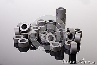 Carbon rings Stock Photo