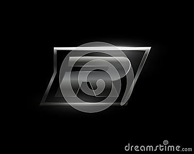 Carbon speed Letter R logo, dark matte metal carbon texture. Drive dynamic steel letter, turbo bold italic chrome Vector Illustration