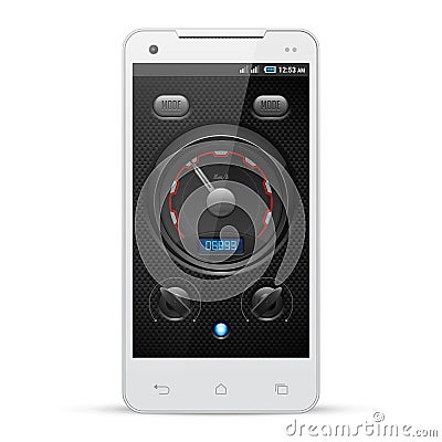 Carbon UI Application Software Controls Set. Vector Illustration