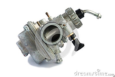 Carburetor for motorcycle part engine Stock Photo