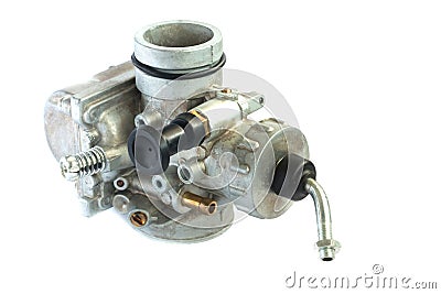 Carburetor for motorcycle part engine Stock Photo