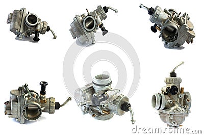 Carburetor for motorcycle part engine Stock Photo