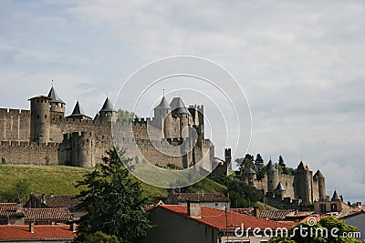 Carcassonne Castle Stock Photo