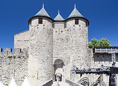 Carcassonne Medieval City France Editorial Stock Photo