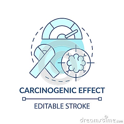 Carcinogenic effect concept icon Vector Illustration