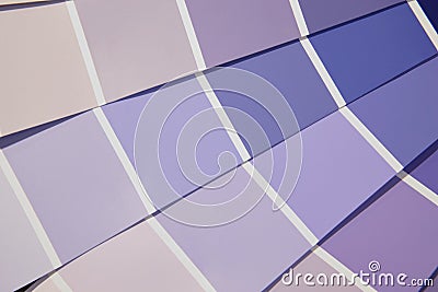 Card color palette in purple tones. Stock Photo