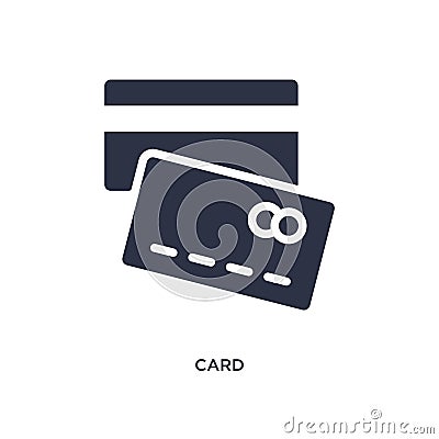 card icon on white background. Simple element illustration from strategy concept Vector Illustration
