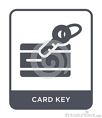 card key icon in trendy design style. card key icon isolated on white background. card key vector icon simple and modern flat Vector Illustration